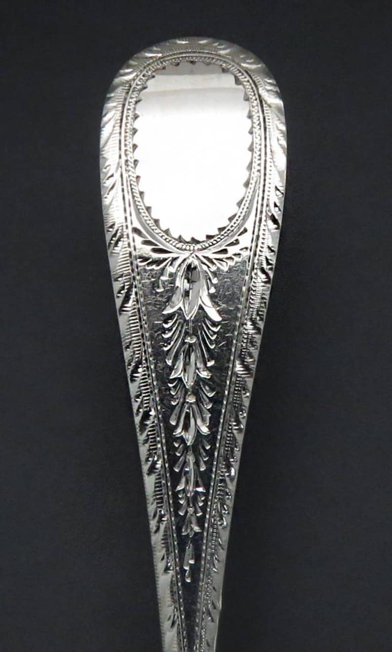 11 1850/'s Farrington /& Hunnewell Coin Silver Bright Cut Demitasse Spoons