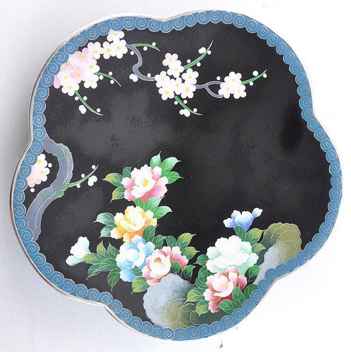 美しい稲葉の明治七宝焼きの皿 - Etsy 日本