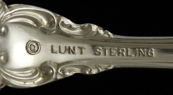 Delacourt by Lunt Sterling Silver Relish Scoop Custom Made 5 34