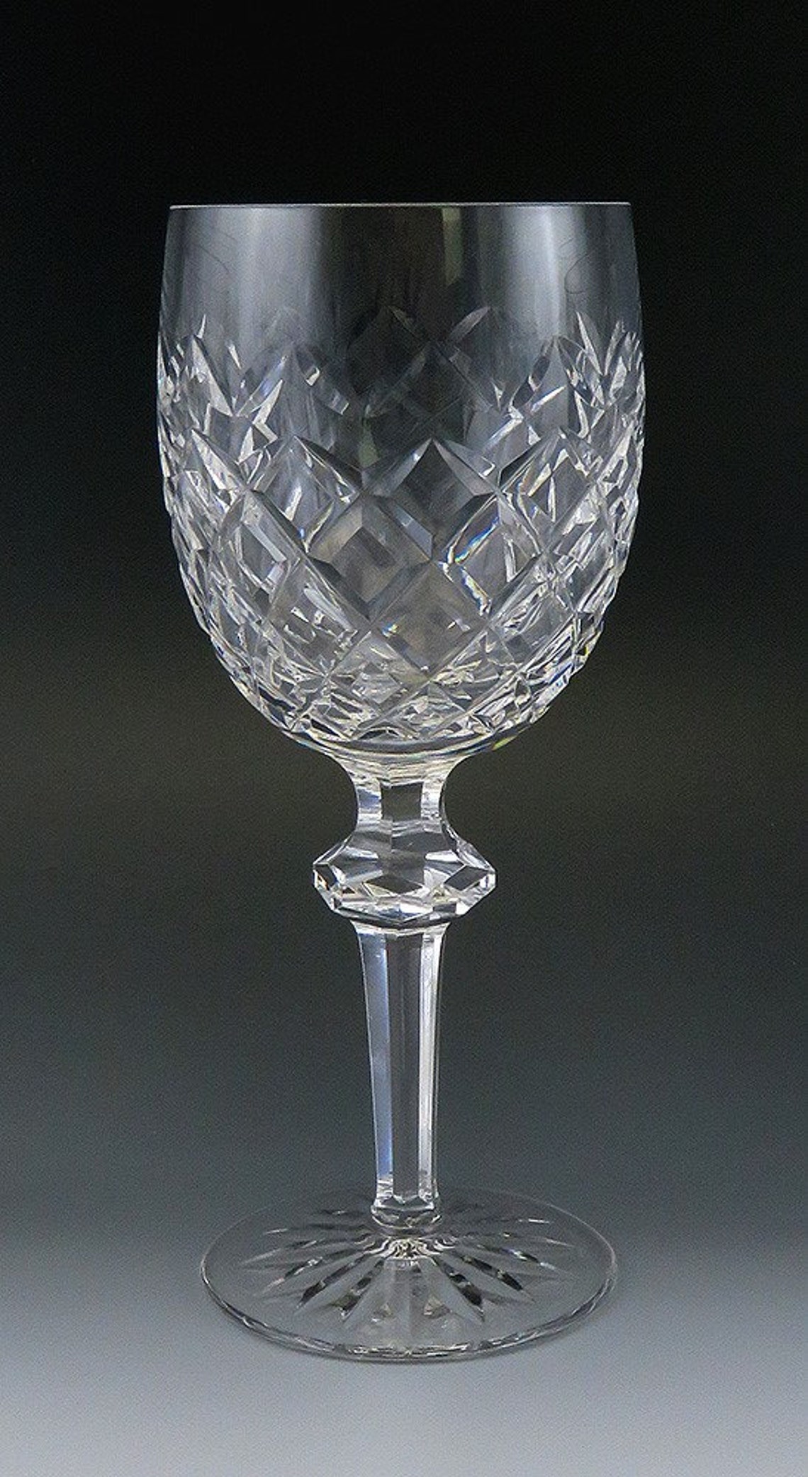 Lovely set 8 Waterford Crystal Powerscourt Wine Glasses Water Etsy