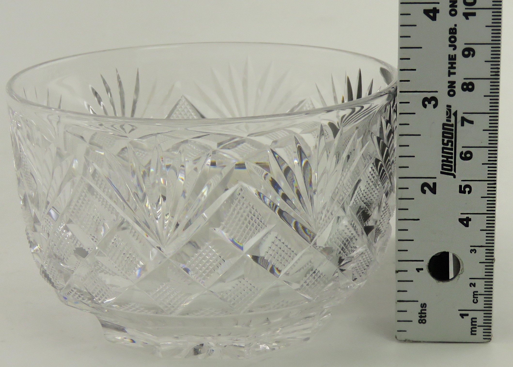 C1830-1870 Fantastic Set 8 Antique Cut Glass Crystal Dessert