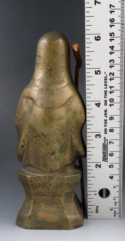 アンティーク 日本の青銅製七福神 七福神の置物 福禄寿 - Etsy 日本