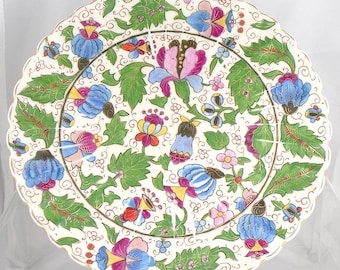 Lovely Late 1800s Austrian Royal Vienna Floral Painted Plate