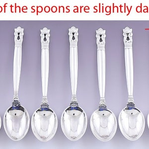 12 Vintage Georg Jensen Sterling Silver Acorn Demitasse Spoons - Etsy