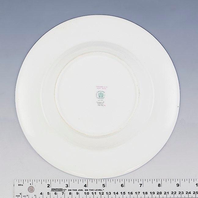 Set of 12 Fine Coalport for Tiffany Co Corea Pattern Plates