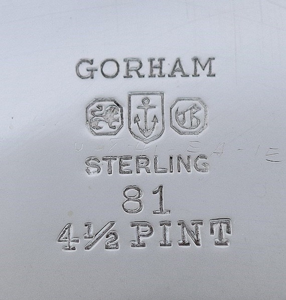 Heavy Gorham Sterling Silver Classical Gadrooned … - image 5