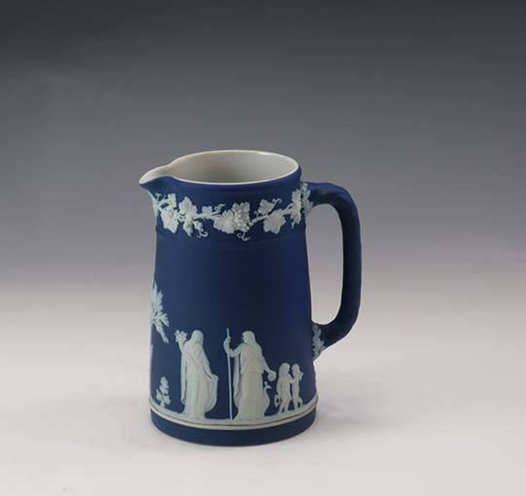 Antique 19th Century Wedgwood Blue Jasperware Pitcher Jug - Etsy