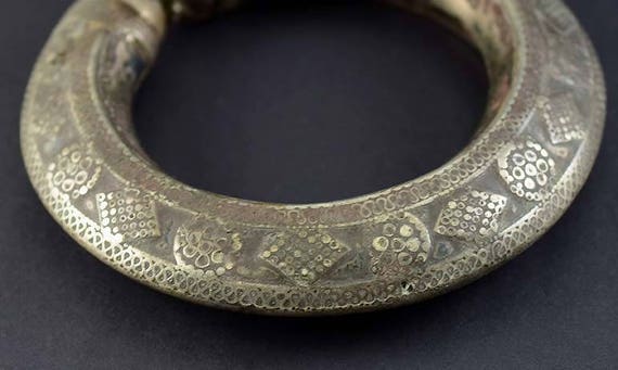 Ancient/Antique Bedouin Tribal Silver Cuff Bracel… - image 3