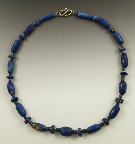 Handcrafted Lapis Lazuli Natural Stone Beaded Str… - image 3