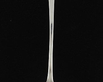 Cuchara de plata antigua con forma de ataúd de 9,5" de Clement Beecher, con forma de moneda americana, c. 1800