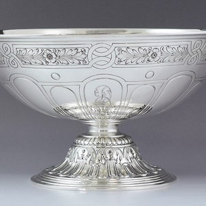 Wunderschöne Gorham Sterling Silber Hand getrieben Fuß Herzstück Schale