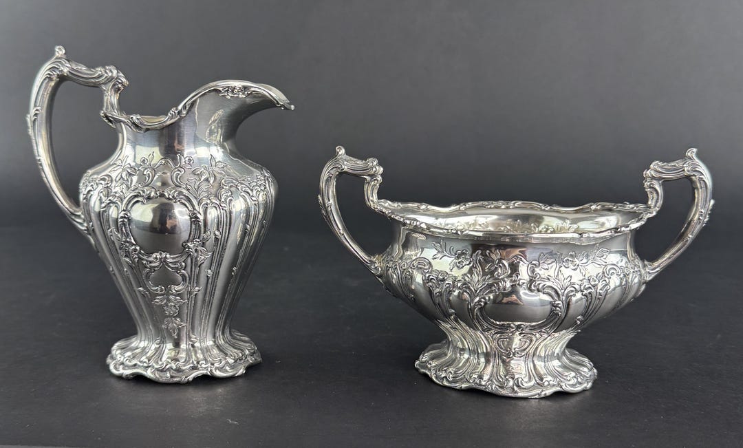 Gorham Sterling Silver Chantilly Grand Hand Chased 599 Creamer