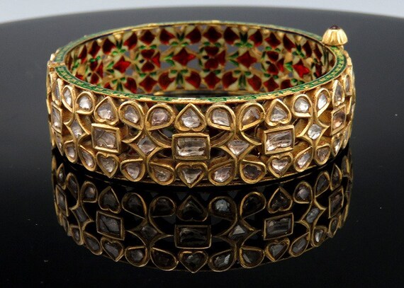 Gold polki bangles designs clearance