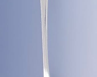 Cuchara de plata con forma de ataúd, moneda estadounidense antigua del siglo XIX, de 8 1/2"