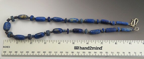Handcrafted Lapis Lazuli Natural Stone Beaded Str… - image 4