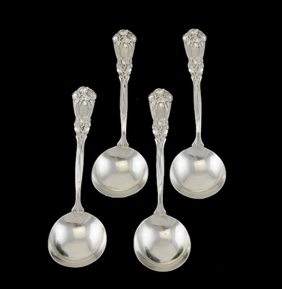 TOWLE STERLING CANTERBURY GUMBO OR CREAM SOUP SPOON 6 5//8/" MONOGRAM A ON BACK