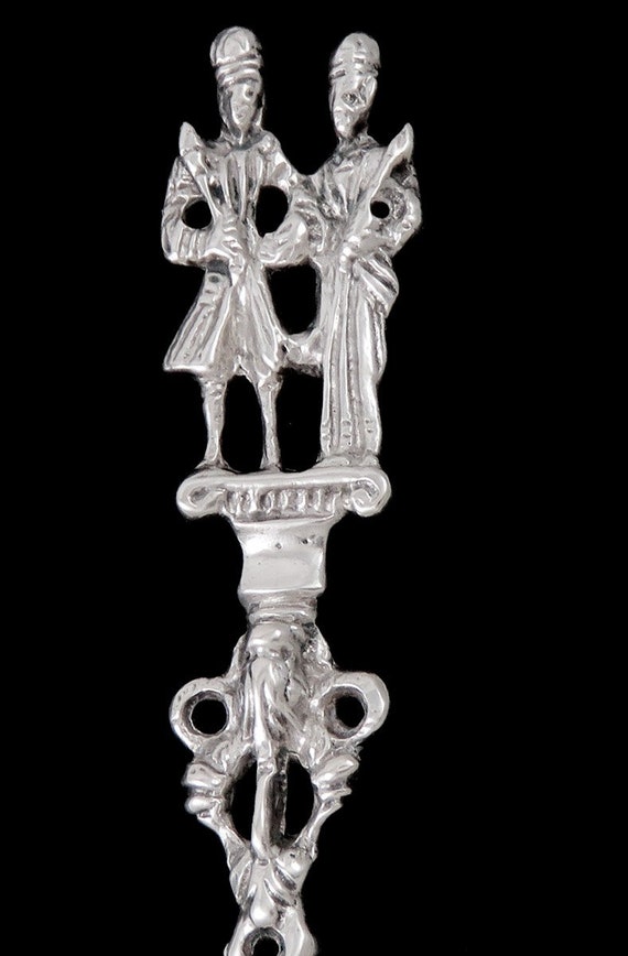 アンティーク c1890 Hanau ドイツシルバー オランダ植民地スタイル