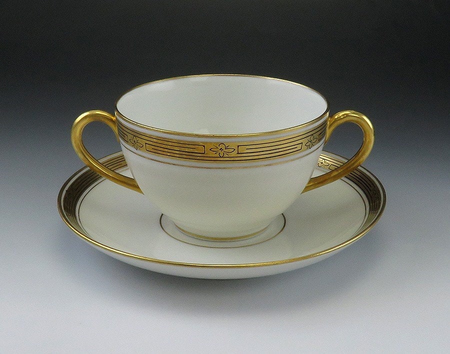 Limoges Porcelain/Fine China PIC46 Gold Rim Hand Painted Etsy