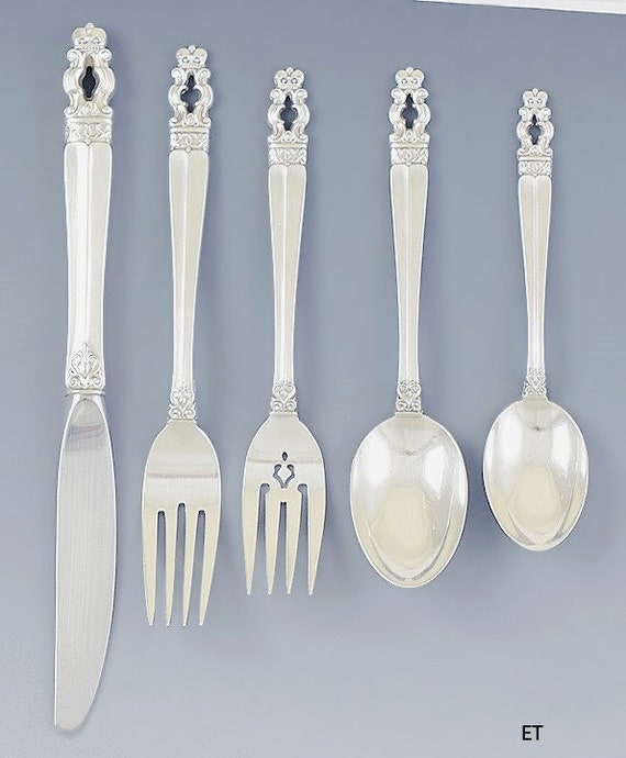 Gorham Sterling Silver Hispana sovereign 42pc Flatware Set Service for 8 Etsy