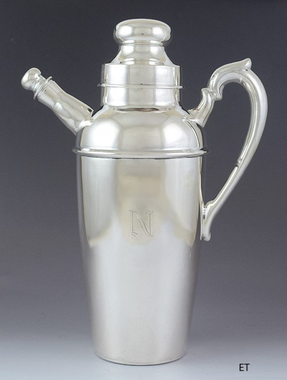 Impressive VTG Peruvian Welsch Silver Cocktail Shaker / Pitcher - Etsy