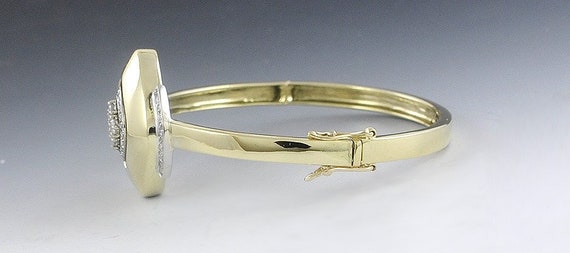 Incredible American 18k Yellow Gold Bracelet W/ D… - image 3