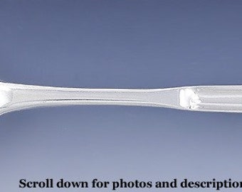 Antiker 1766 Englischer georgianischer Sterlingsilber-Doppel-Zuckermarklöffel 23 cm