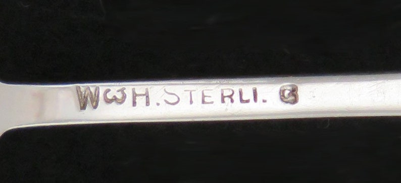 8 Antique 19th Century Sterling Silver Wood /& Hughes CocktailSeafood Forks