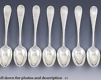 Antique c1875 American Gorham Sterling Silver Demitasse Spoons