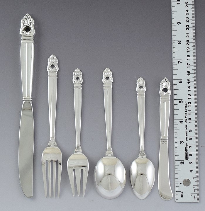 35pc Superb International Sterling Silver Royal Danish Flatware