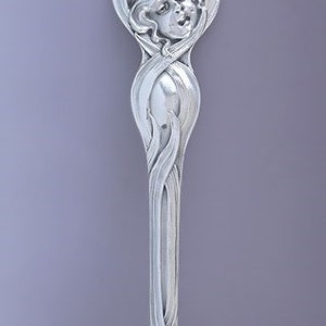 Rare Unger Brothers Sterling Silver Cupid Sunbeams Baby Food Pusher ...