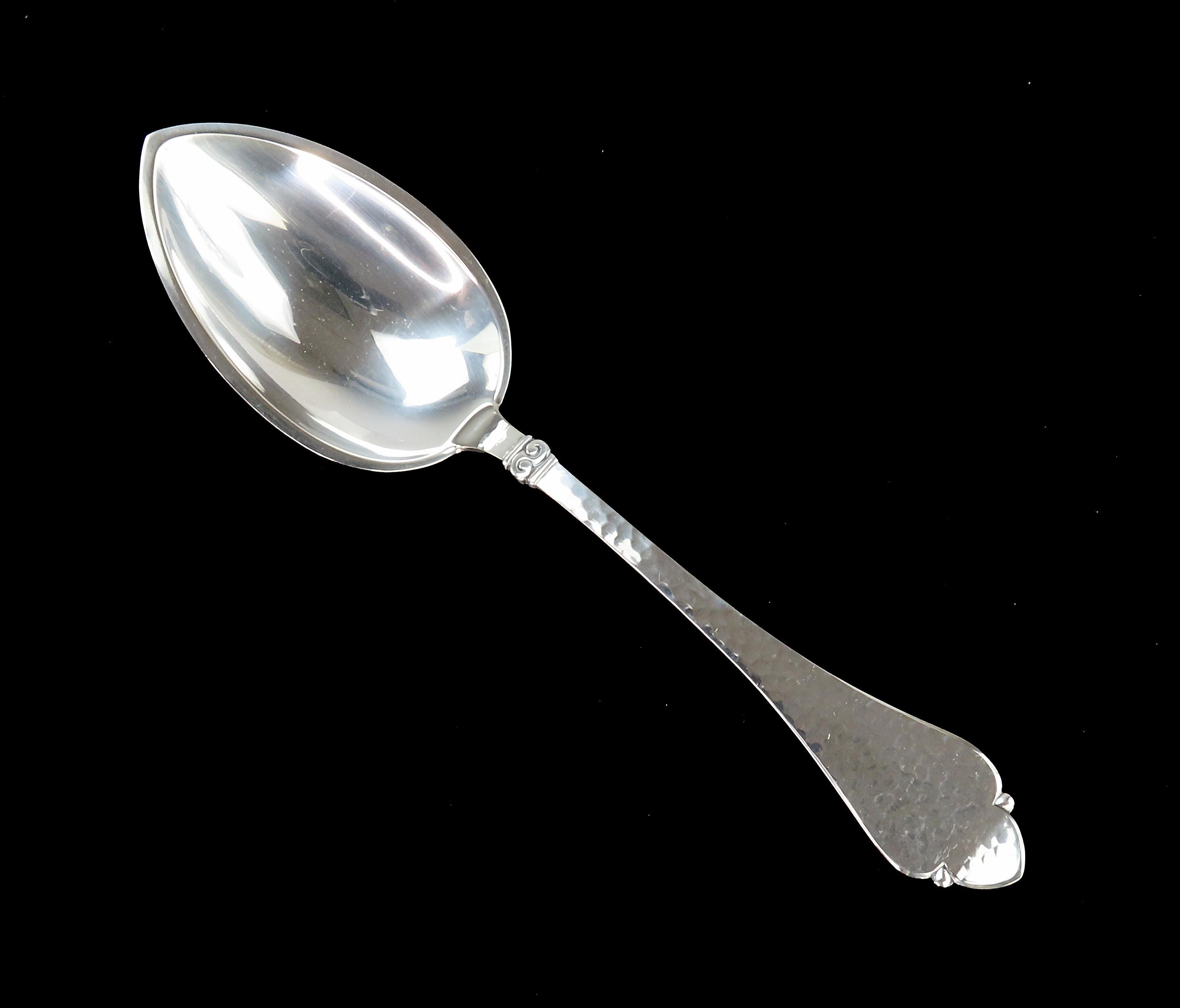 W&S Sorensenデンマーク純銀925Sスプーン＆フォーク: ヴィンテージ W & S SORENSEN 925 Sterling Silver Antique Art Deco Denmark