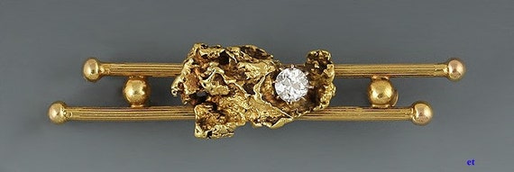 Alaskan Gold Rush Real 14k and 22k Gold Nugget Di… - image 1