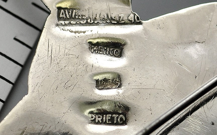 素晴らしい Lg ヴィンテージ ブローチ、メキシコ産スターリング