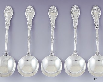 Nice Set Durgin Sterling Silver Marechal Niel Large Gumbo Soup