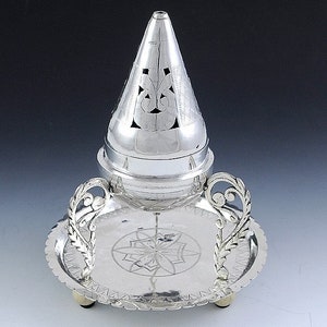 Vintage Middle Eastern Turkish Silver Incense Burner image 1