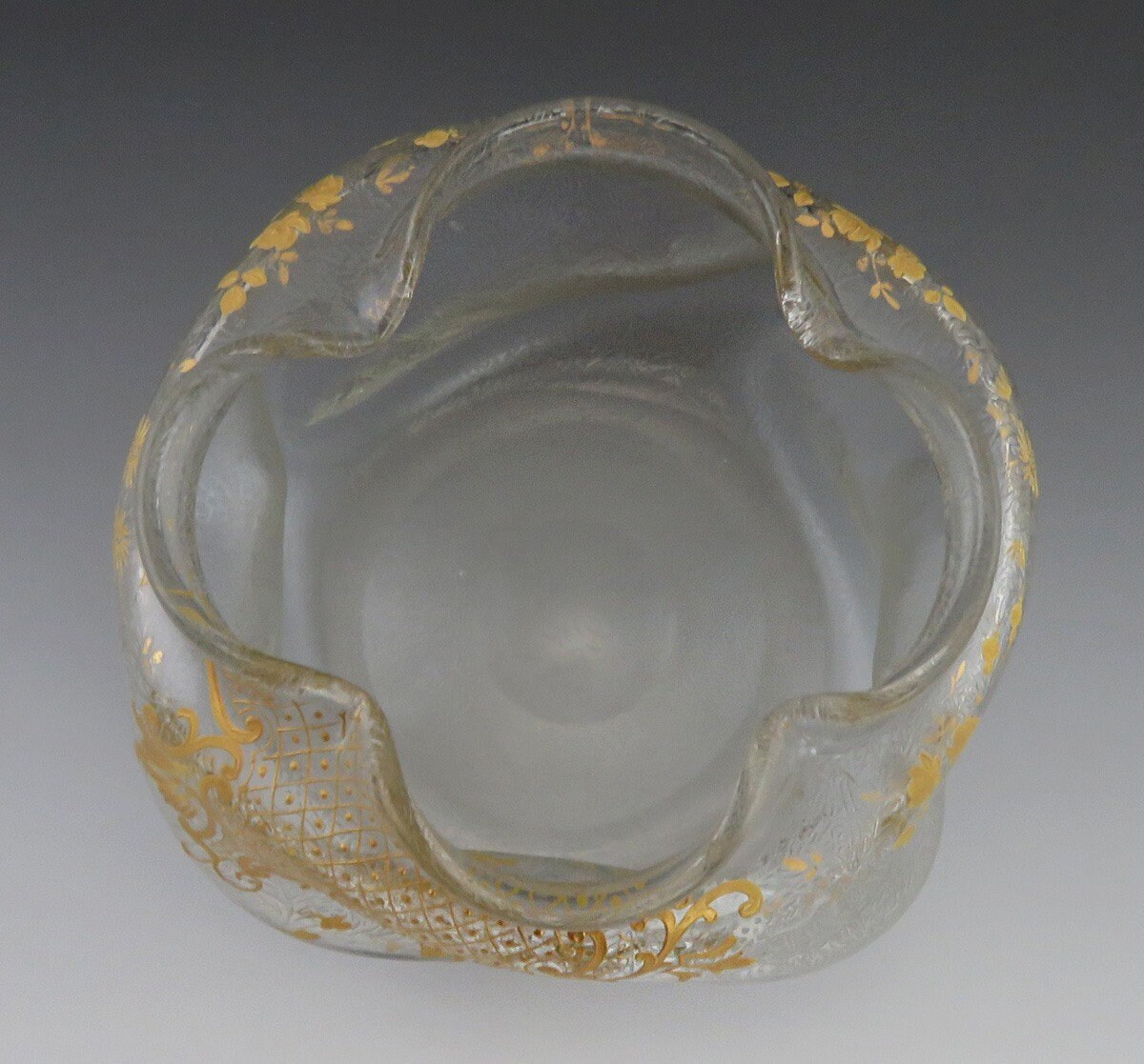 Antique St. Louis French Crystal SaintLouis Hand Blown Gilt Etsy