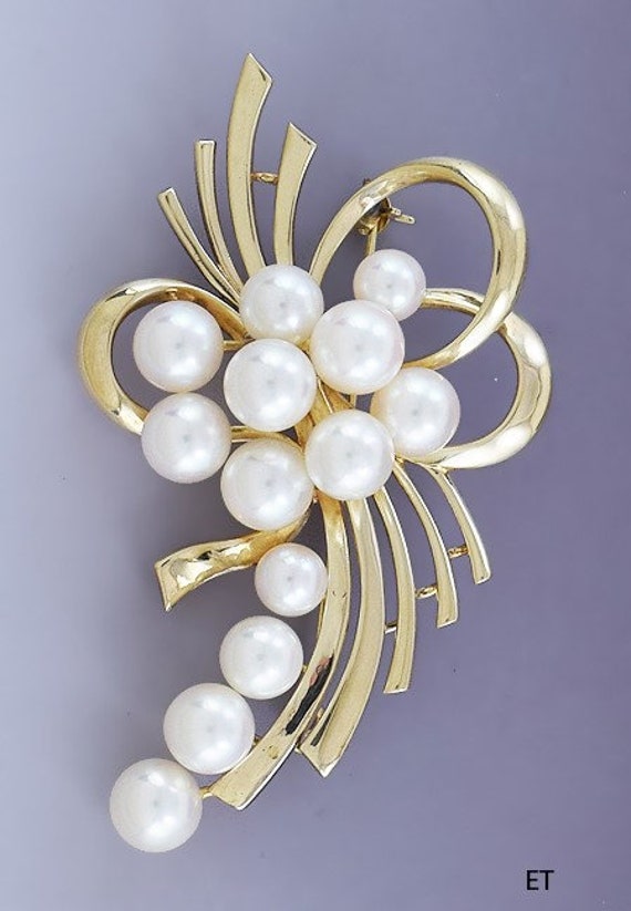 Baroque Cross Crown Brooch Pin Jewelry Magic Wand Pearl – Huge Tomato