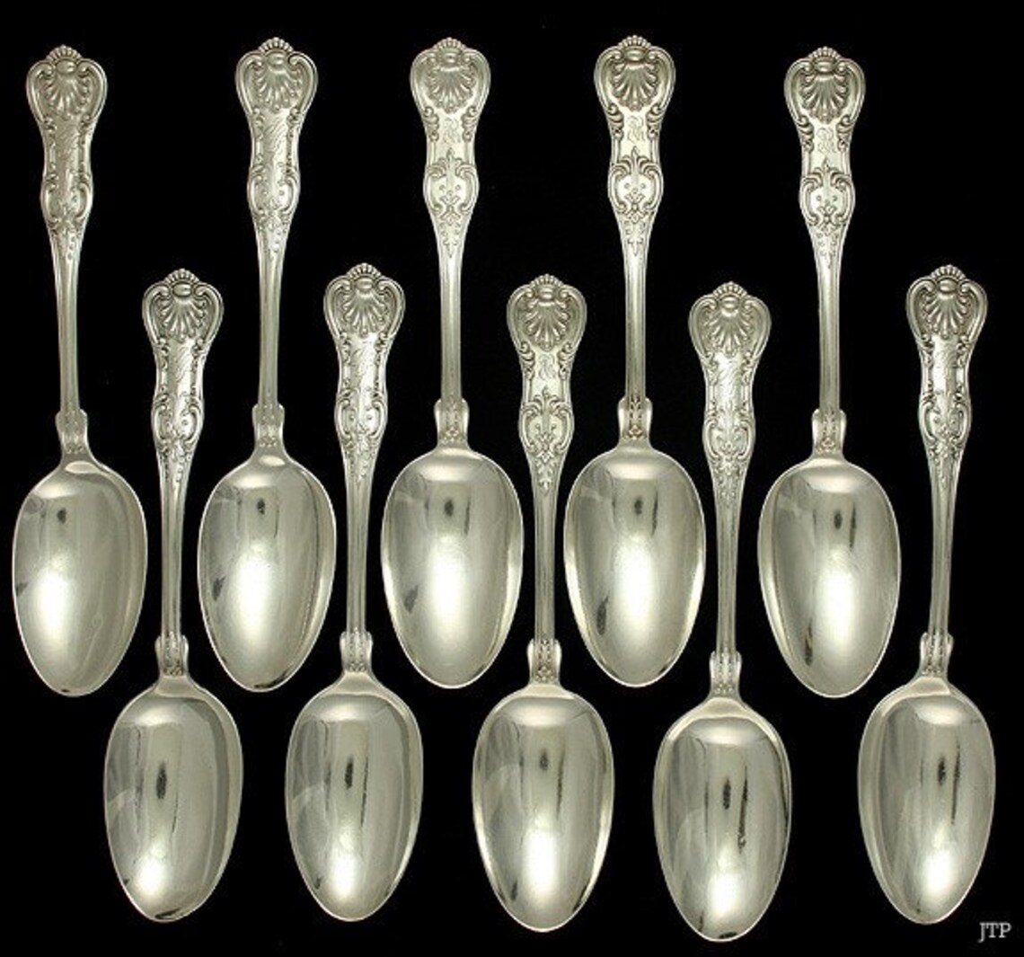 10 Kings Pattern Sterling Silver Tablespoons Etsy