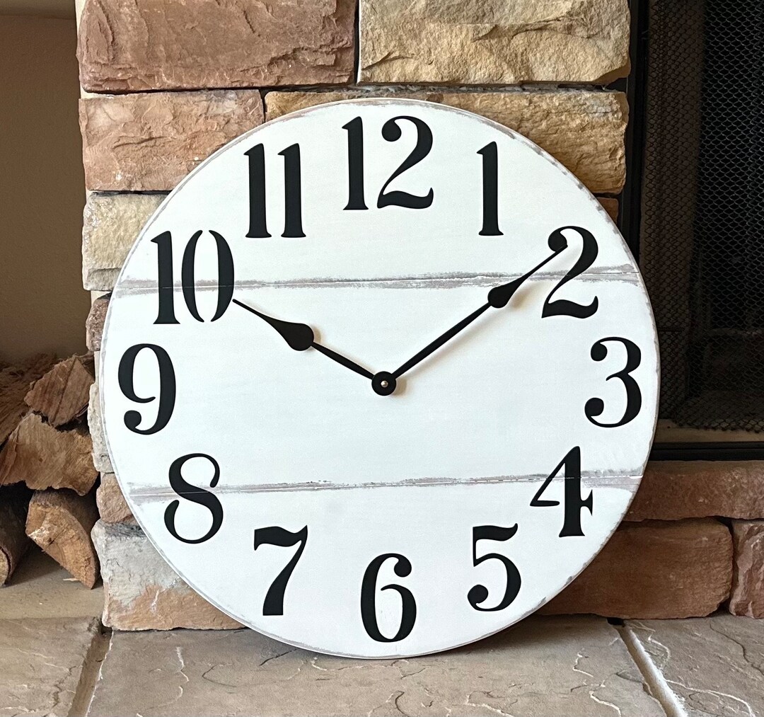 Antique Clock, Wall Clock, Home Decor, Vintage Clock, Farmhouse Decor ...
