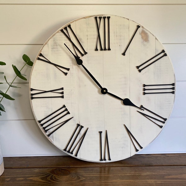 Farmhouse Clock Etsy