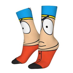 Eric Cartman from South Park Socks. Unisex one size, quality and rare