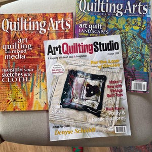 Two Quilting Arts Magizines  2009 & Art Quilting Studio 2009