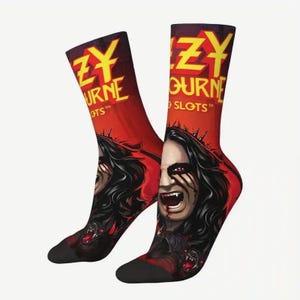 Ozzy Osbourne Socks  Unisex, one size, quality and rare.  FREE SHIPPING