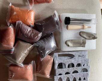Complete needle felting kit  New with all needed