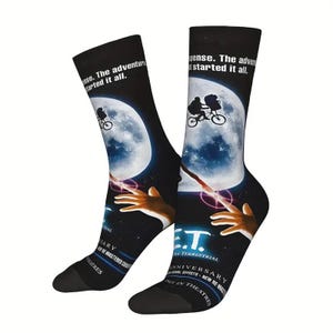 ET inspired socks Unisex from Iconic Movie ET one size RARE