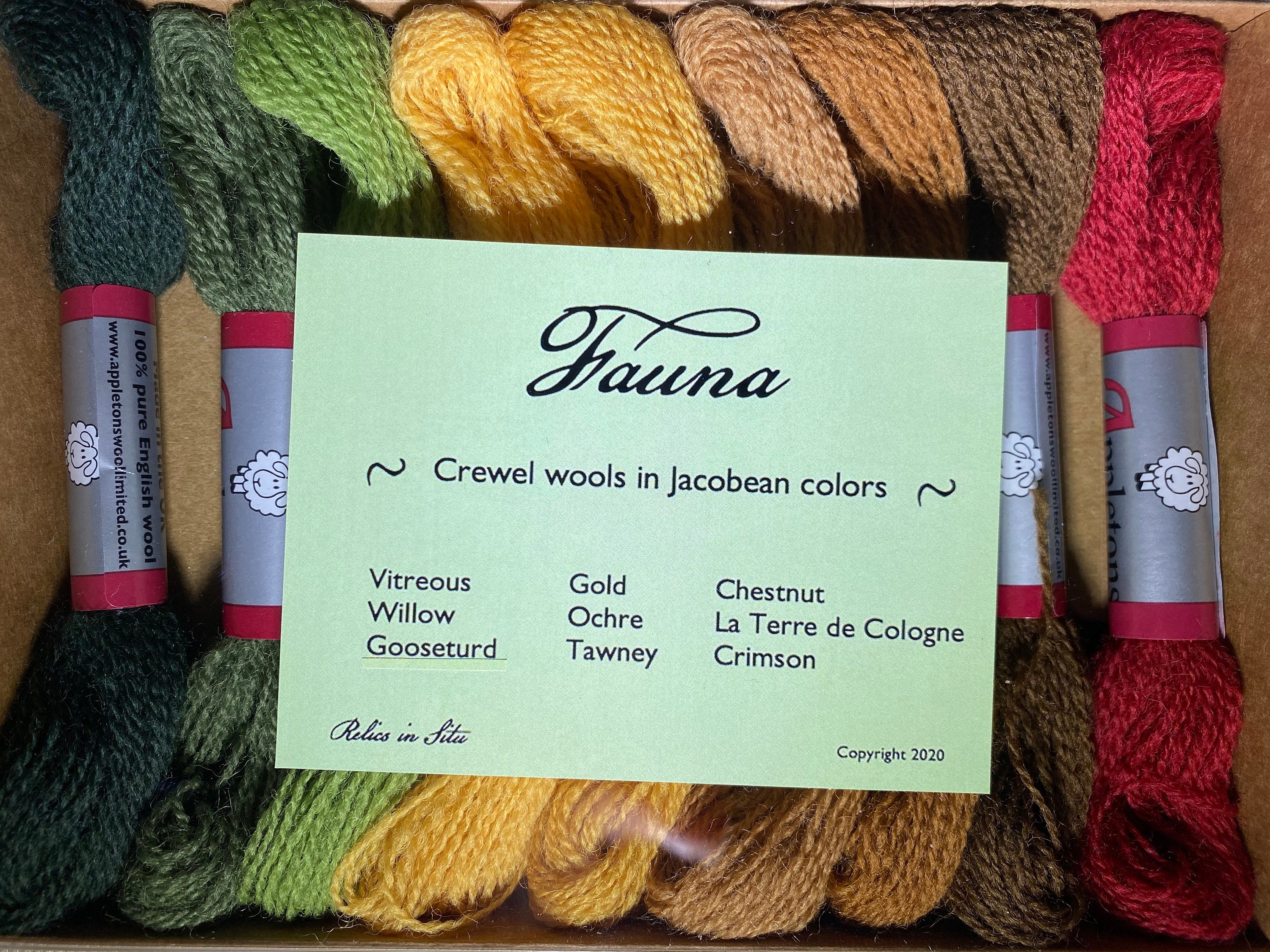Jacobean Crewel Thread: Fauna Collection