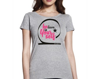 khamo T-Shirt - BELIEVE - Sign Yourself - 100% Bio