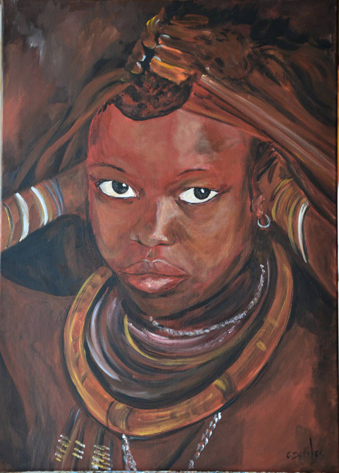 Jeune Fille Himba avec Ses Bijoux