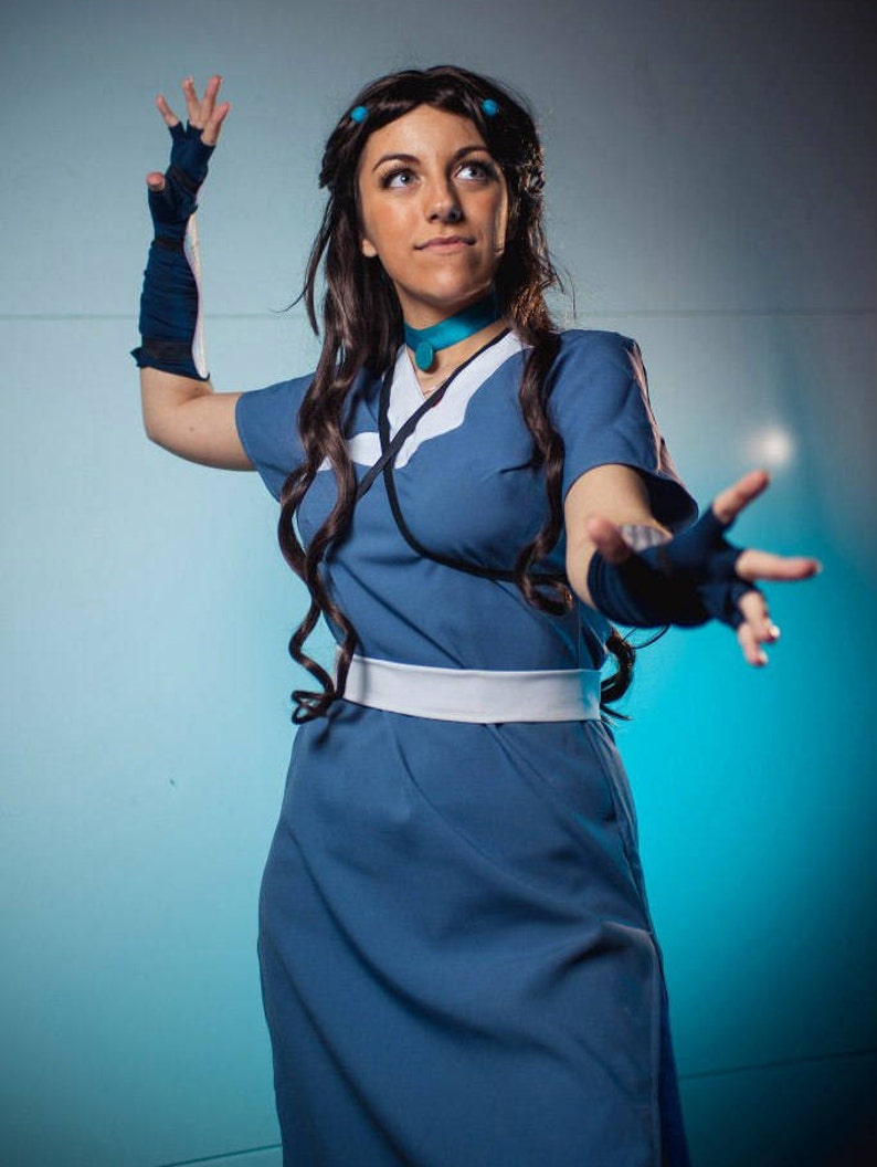 Katara waterbender avatar inspired cosplay costume season 3 Etsy