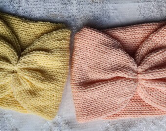 Machine Knit Ear Warmers